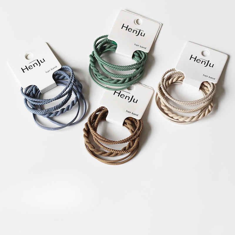Set Of Four Hair Ties, High-Elasticity And Durable For Women To Tie Hair