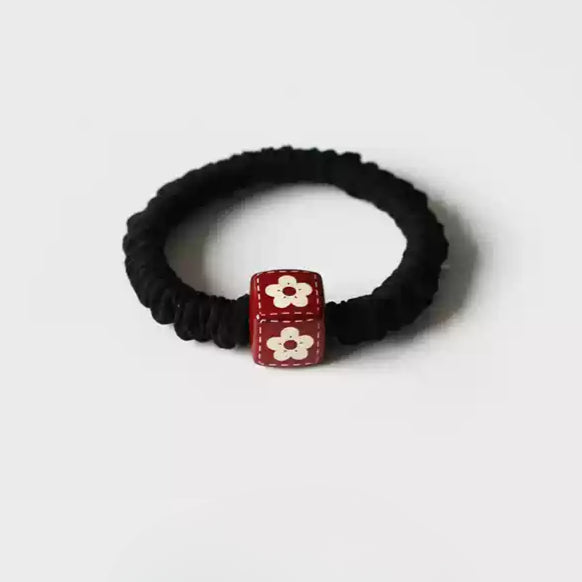 Square Hair Ties - Trendy Elegant Ponytail Elastic Bands, Thick High Elasticity Durable Hair Ties for Tying Hair