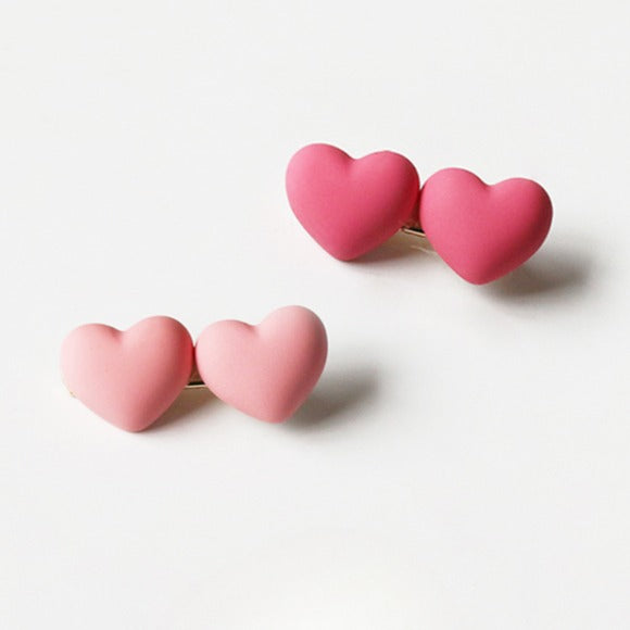 Pink Hair Clip Cute Side Accessory Playful Design For Women Girly Hairpin