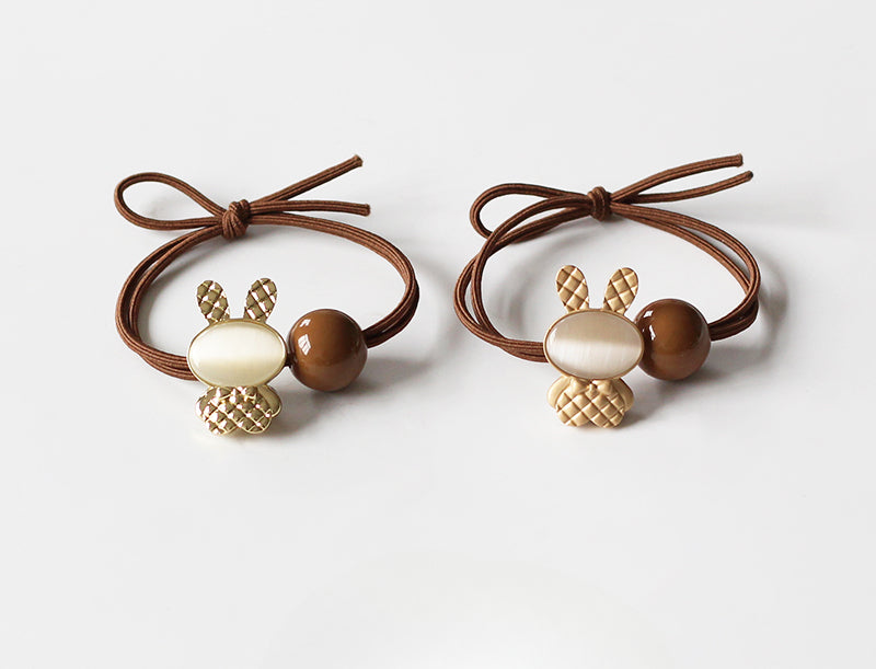 Bunny Hair Tie - Trendy Elegant Elastic Band, High Elasticity Durable Hair Tie for Women, Exquisite Japanese and Korean Inspired Hair Holder