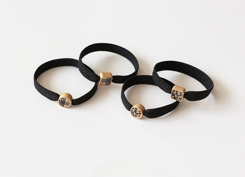 Geometric Pendant Hair Ties, High-Elasticity And Durable For Women To Tie Hair