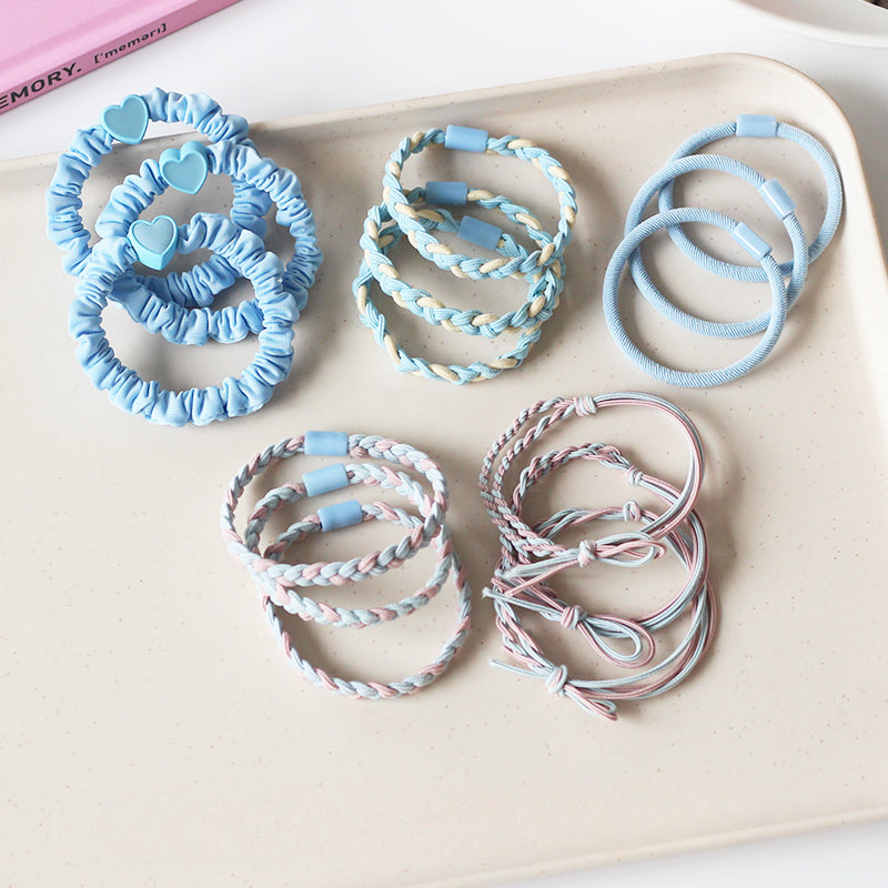 Fresh Large Intestine Hair Tie - 2024 New Premium Hair Loop, Elastic Band for High Ponytails(Five-Piece)
