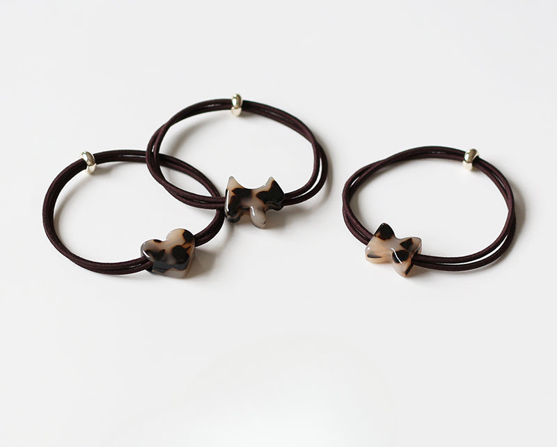Heart Hair Tie for Women - Simple New Design Elastic Band,Elegant Hair Ties and Small Elastic Hair Loop