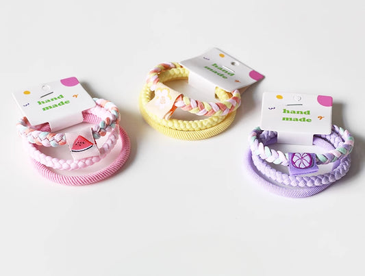 Candy-Colored Hair Ties Cute Trendy Korean Japanese Minimalist Hairbands Women