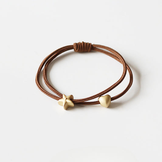 Simple Double-Layer Hair Ties, High-Elasticity And Durable For Women To Tie Hair