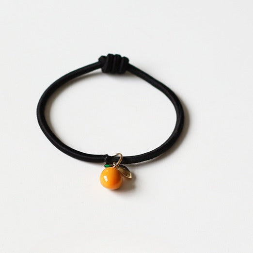 Persimmon Wish Bracelet Hair Tie - Cute Trendy Lucky Hair Accessory, New Simple and Elegant Small Elastic Hair Band