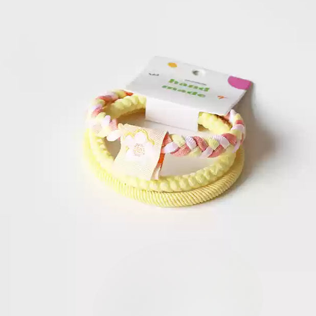 Candy-Colored Hair Ties Cute Trendy Korean Japanese Minimalist Hairbands Women