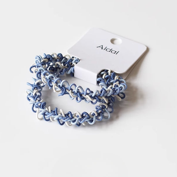 Openwork Knit Hair Ties, Durable And Stylish For Women To Style Hair
