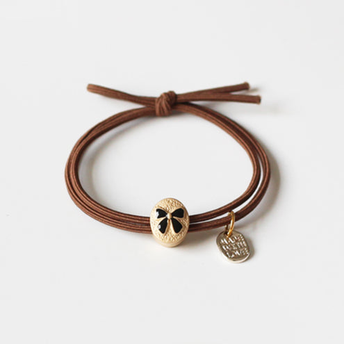 Heart Elastic Hair Tie - Trendy Elegant Hair Holder for Women, Japanese and Korean Inspired Premium Exquisite Hair Accessory