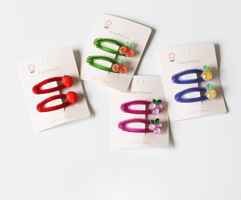 Candy Fruit Hair Clips Women New Cute Cartoon Side Hair Accessory