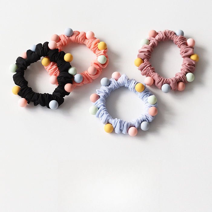 Candy-colored Hair Tie, New High-end Cute Hair Loop, Elastic Hair Accessory
