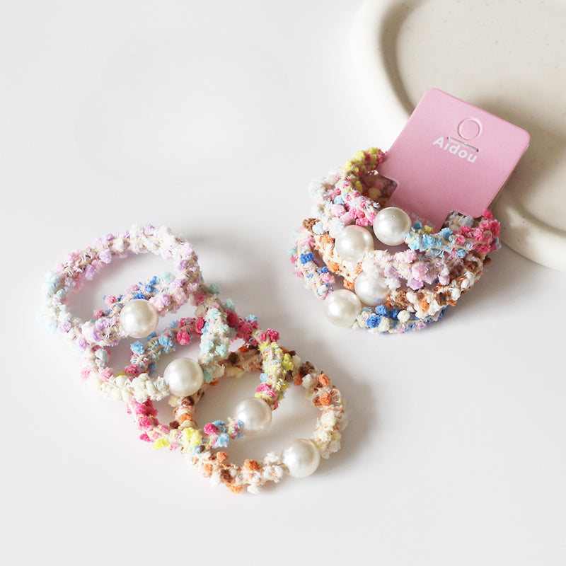 Colorful Plush Hair Tie - Women's Trendy Elegant Hair Band, 2023 New Elastic Band for Tying Hair