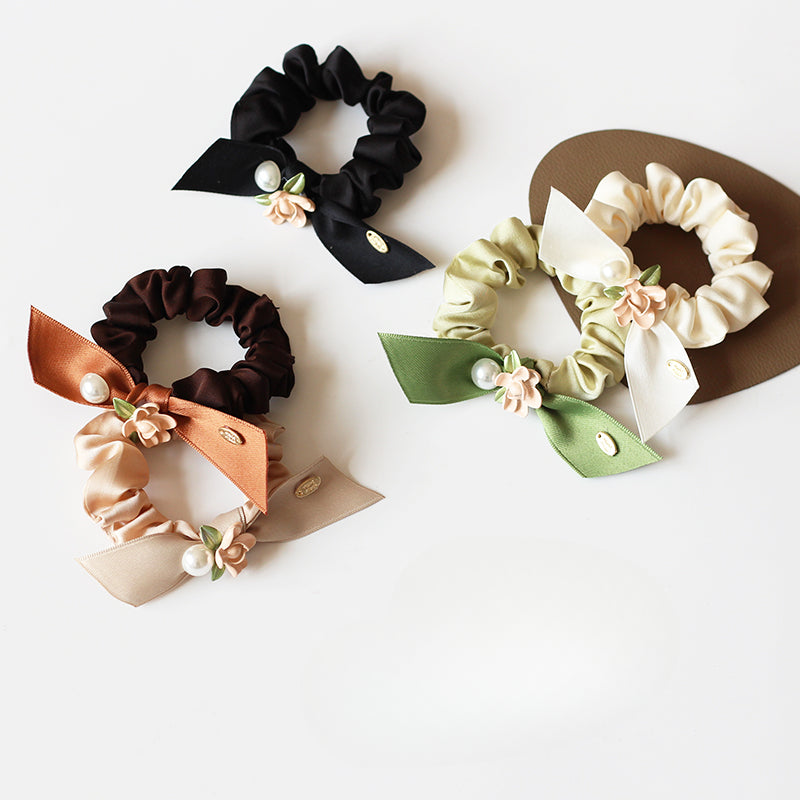 Rose Large Intestine Hair Tie - Trendy Elegant Elastic Band for Women's Hair Ties, Premium Hair Accessory