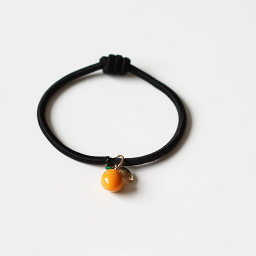 Persimmon Wish Bracelet Hair Tie - Cute Trendy Lucky Hair Accessory, New Simple and Elegant Small Elastic Hair Band
