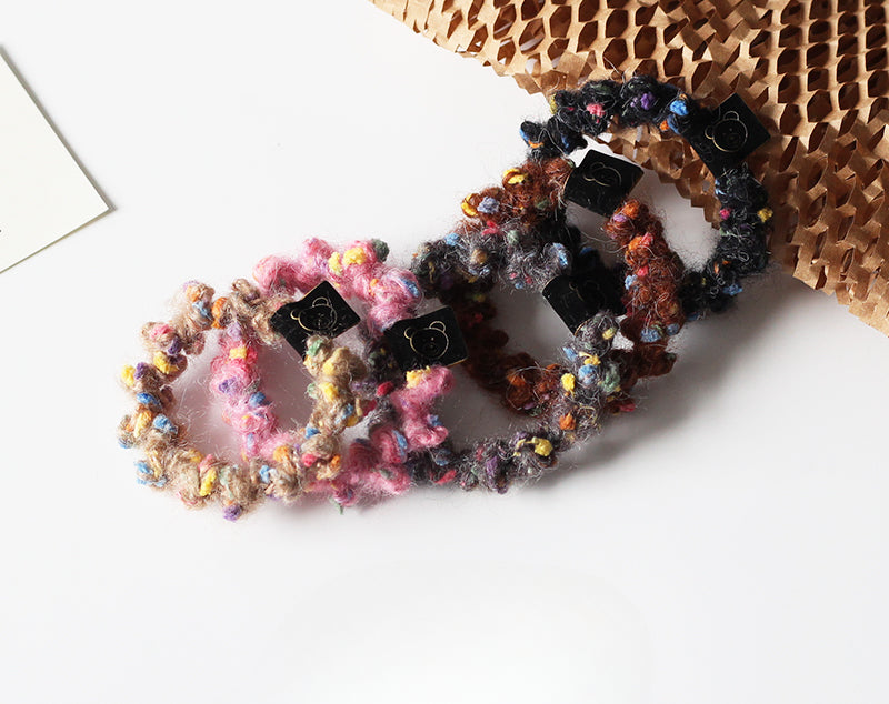 Furry Hair Ties, Trendy And Durable For Women To Tie Hair In Winter
