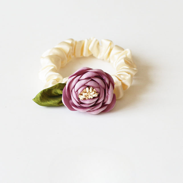 Rose Hair Tie, 2024 New High-end Stylish Hair Loop,Graceful Elastic for Women's Hairstyles