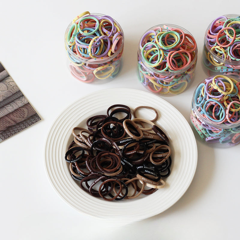 Cute Canister Hair Ties High Elasticity Durable Hairbands Stylish Hair Accessories For Women Perfect For Ponytails