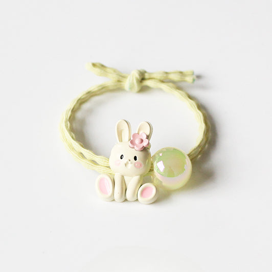 Bunny Hair Tie - Trendy Elegant Ponytail Accessory, Simple Cute Elastic Band for Tying Hair