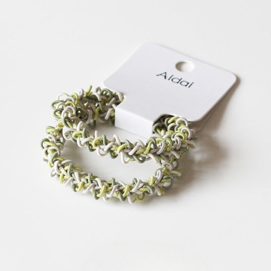 Openwork Knit Hair Ties, Durable And Stylish For Women To Style Hair