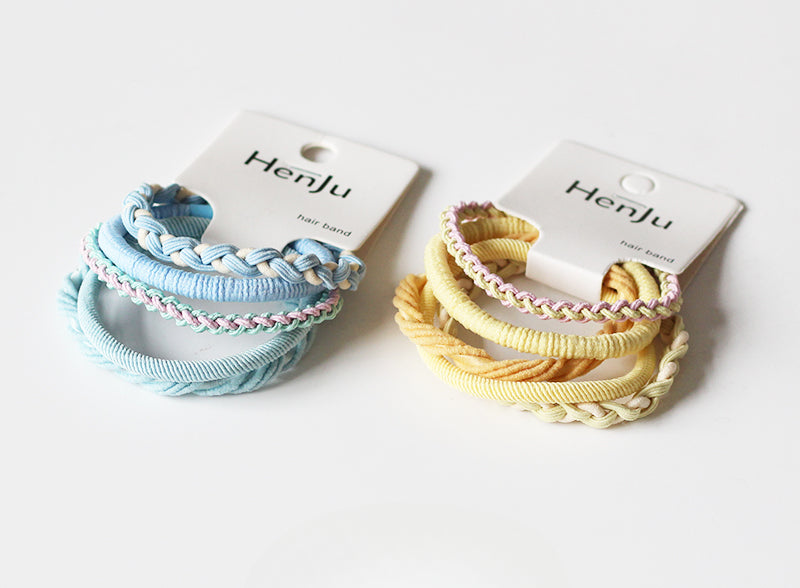 Set Of Five High-Elasticity Hair Ties, Durable And Stylish For Tying Hair