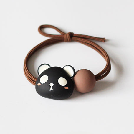 Panda Hair Tie Women Simple Elegant Trendy Elastic Durable Ponytail Band