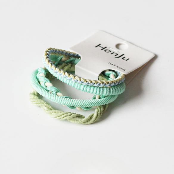 Set Of Five High-Elasticity Hair Ties, Durable And Stylish For Tying Hair