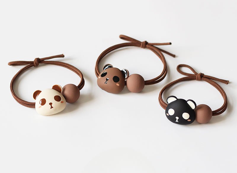 Panda Hair Tie Women Simple Elegant Trendy Elastic Durable Ponytail Band