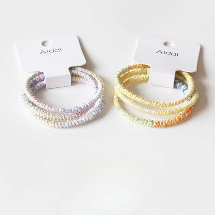 Set Of Three Hair Ties, High-Elasticity And Durable For Women To Tie Hair