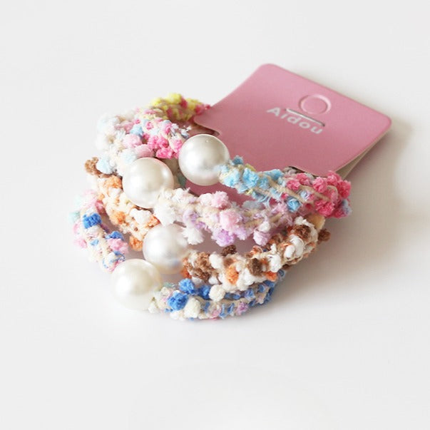 Colorful Plush Hair Tie - Women's Trendy Elegant Hair Band, 2023 New Elastic Band for Tying Hair