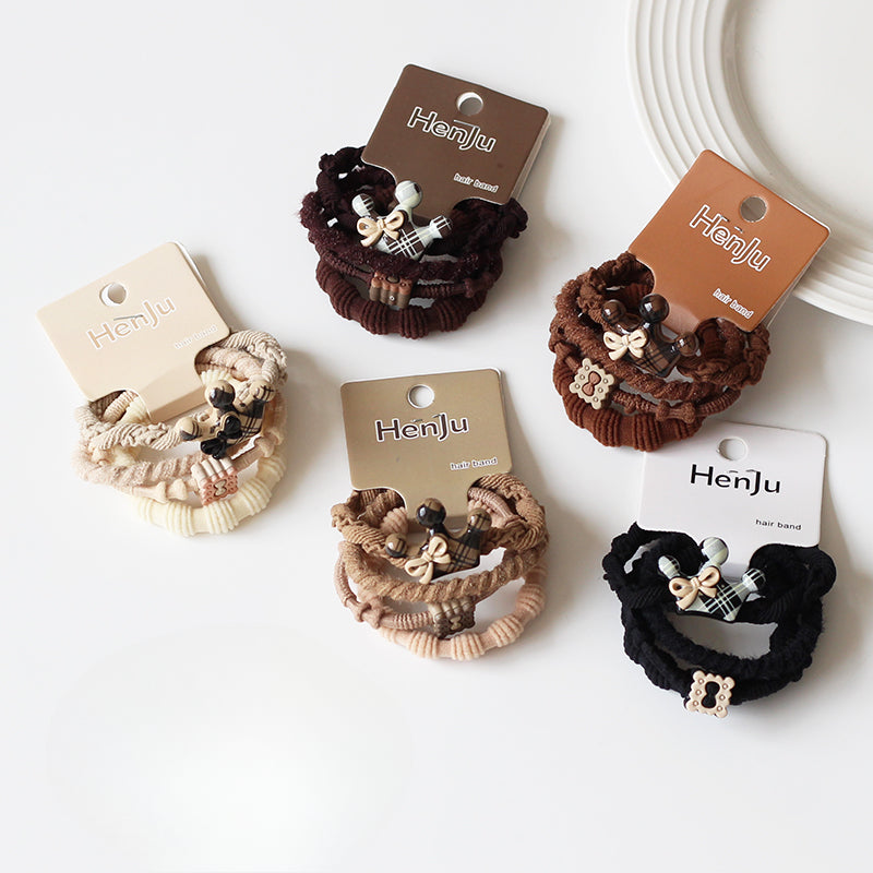 Crown Bow Hair Ties, High-Elasticity And Durable For Women To Tie Hair