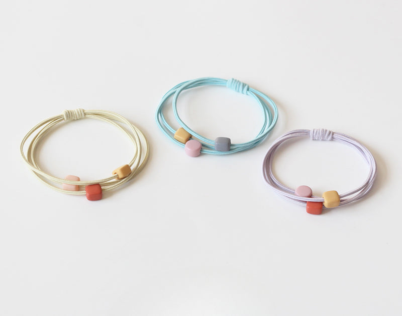 Candy Beaded Hair Tie New Cute Elegant Trendy Durable Hair Band