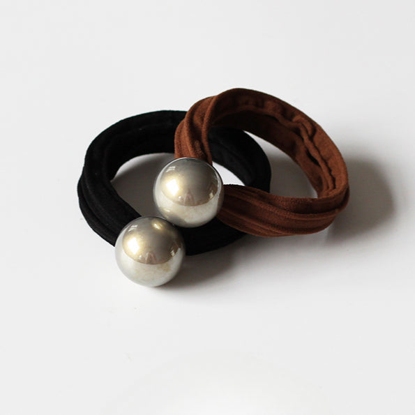 Imitation Pearl Hair Ties, High-Elasticity And Durable For Women To Tie Hair