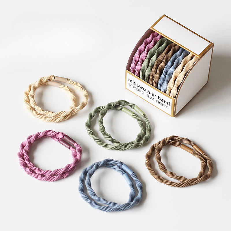 Set Of Ten Hair Ties, High-Elasticity And Durable For Women To Tie Hair