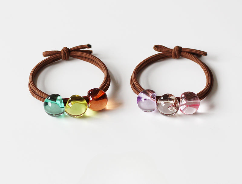 Crystal Clear High Ponytail Hair Tie - 2024 New Premium Hair Loop, High Elasticity Durable Elastic Band for Hair Ties