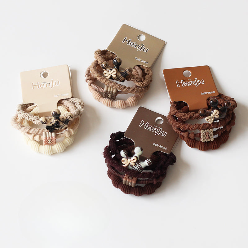 Crown Bow Hair Ties, High-Elasticity And Durable For Women To Tie Hair