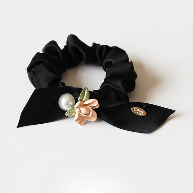 Rose Large Intestine Hair Tie - Trendy Elegant Elastic Band for Women's Hair Ties, Premium Hair Accessory