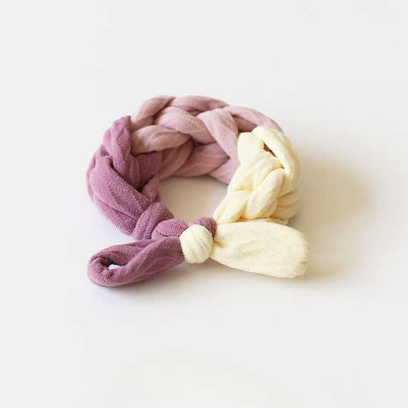 Sweet Dual-Tone Hair Tie - 2024 New Premium Hair Accessory, High Elasticity Durable Elastic Band for Bun Hairstyles