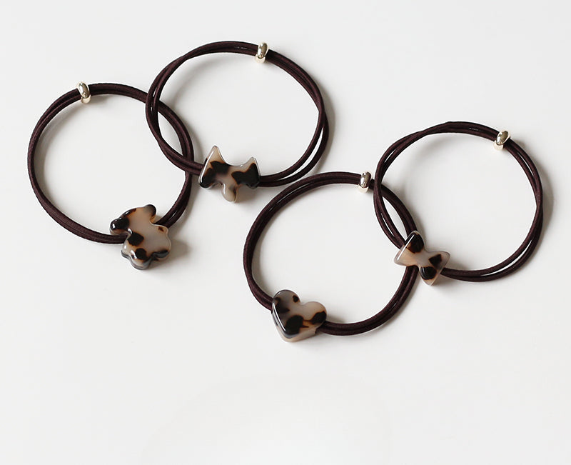 Heart Hair Tie for Women - Simple New Design Elastic Band,Elegant Hair Ties and Small Elastic Hair Loop
