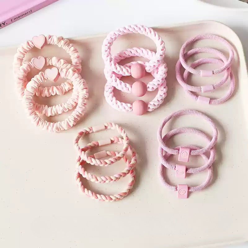 Fresh Large Intestine Hair Tie - 2024 New Premium Hair Loop, Elastic Band for High Ponytails(Five-Piece)