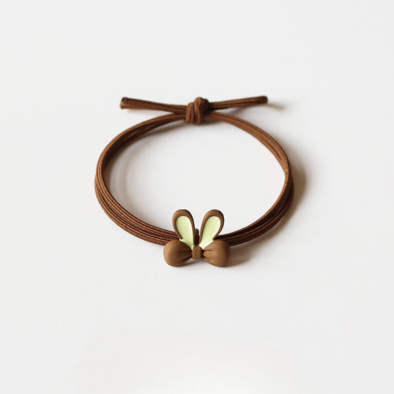 Bunny Ears Hair Tie - Women's Trendy New Elegant Hair Band, Simple Cute Elastic for Women's Hair Ties