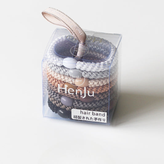 10-Piece Boxed Colorful Woven Hair Tie - Women's Bun Hair Accessory, Trendy Hair Band for Ponytails, Premium and Stylish Hair Accessory