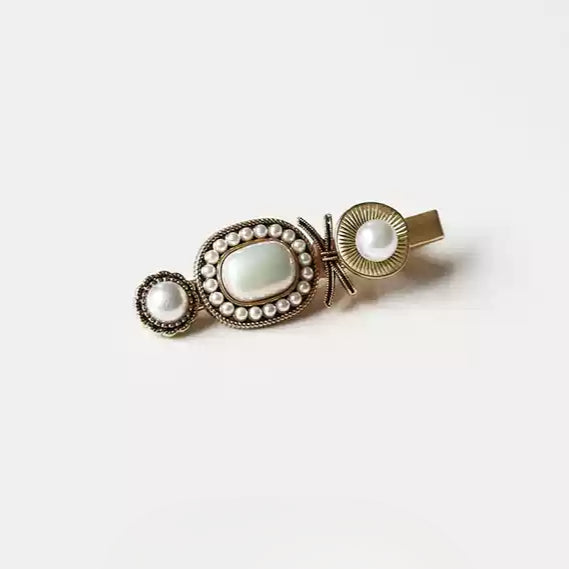 Baroque Hair Clip Side Trendy New Vintage Bangs Clip Elegant Hair Accessory