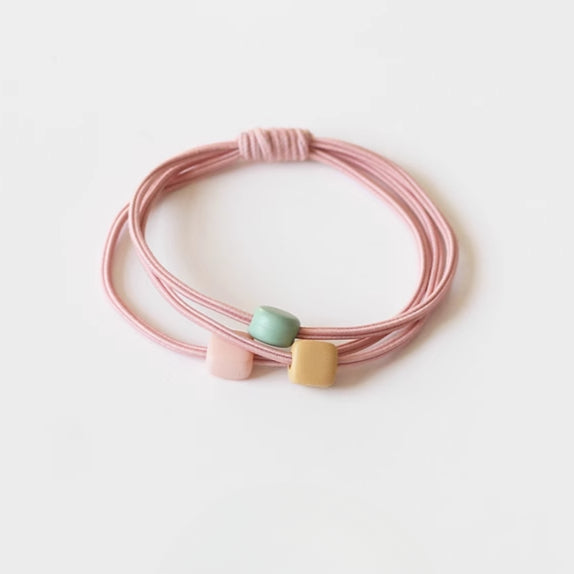 Candy Beaded Hair Tie New Cute Elegant Trendy Durable Hair Band
