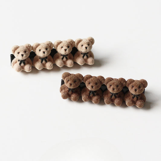 Velvet Bear Hair Clips, Cute And Stylish For Women To Style Hair