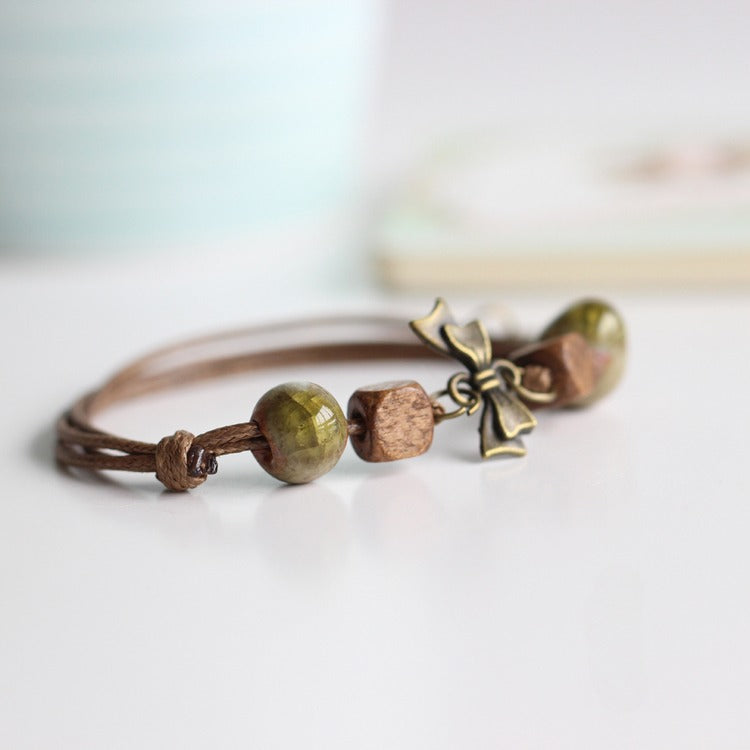 Handcrafted Jingdezhen Ceramic Bracelet - Artisan Jewelry