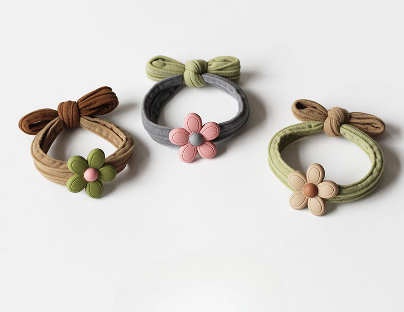 Flower Hair Ties, Seamless And Stylish For Women To Tie Hair