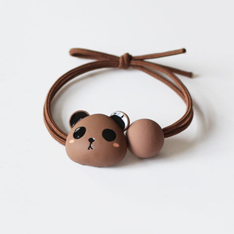 Panda Hair Tie Women Simple Elegant Trendy Elastic Durable Ponytail Band