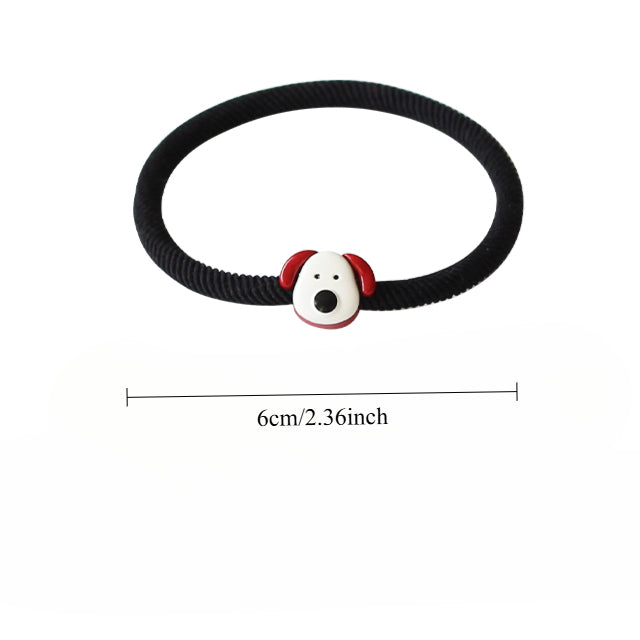 Cute Smiley Face Hair Tie - Korean Style Simple Elastic Band for Tying Hair, Girly Elastic Hair Holder