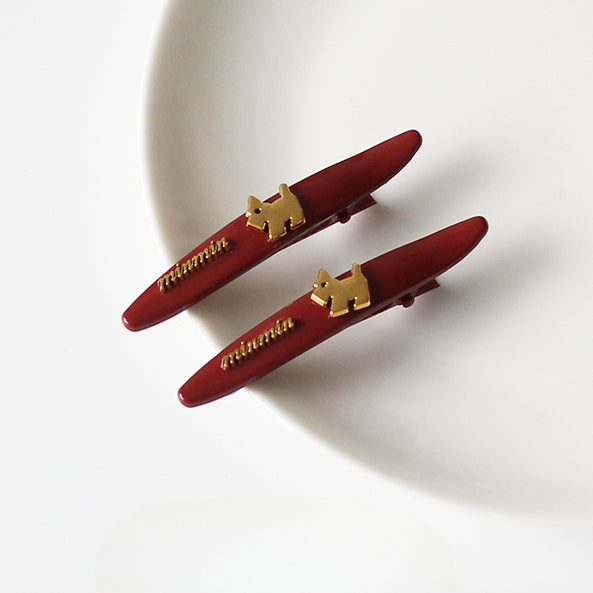 Dog Hair Clip for Women, 2024 New High-end Side Bangs Clip, Forehead Flyaway Clip