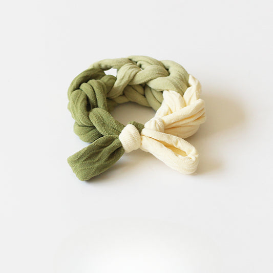 Sweet Dual-Tone Hair Tie - 2024 New Premium Hair Accessory, High Elasticity Durable Elastic Band for Bun Hairstyles